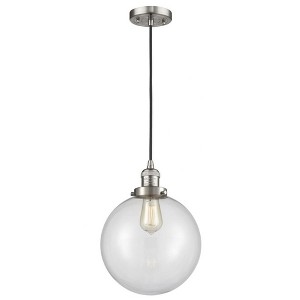 Beacon - 1 Light Cord Hung Mini Pendant In Industrial Style-13 Inches Tall and 10 Inches Wide - 1 of 1