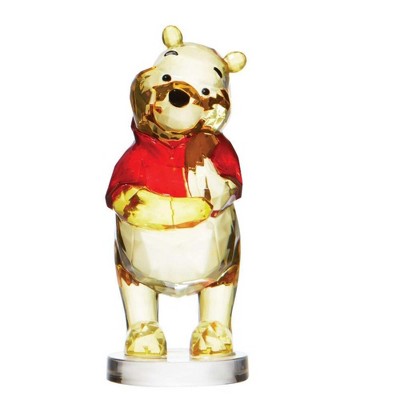 Figurine 3.5" Winne The Pooh Acrylic Facet Disney Show Case Collection  -  Decorative Figurines