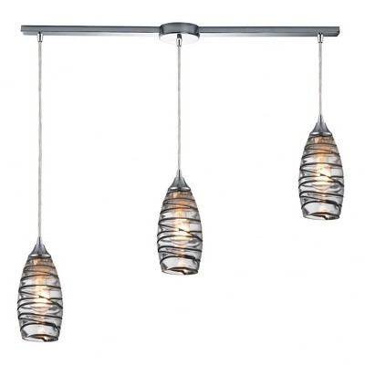 Elk Home Twister 3 - Light Pendant in  Polished Chrome