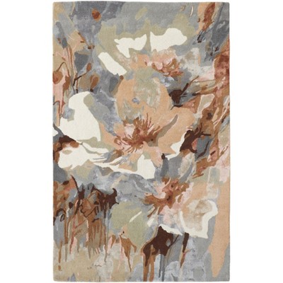 Dafney Transitional Floral & Botanical Tan/Gray/Green Area Rug