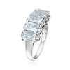 Ross-Simons 2.45 ct. t.w. Aquamarine Ring With Diamonds in Sterling Silver - 3 of 4