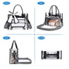 Generic Clear Tote Bag Stadium Events Transparent Clear Purse Thick PVC Plastic Shoulder Bag - 2 of 4