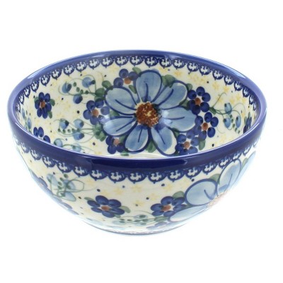 Blue Rose Polish Pottery Daisy Surprise Cereal/Soup Bowl