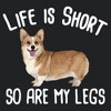 Women's Lost Gods Corgi Life Is Short Racerback Tank Top - 2 of 4