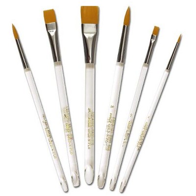 Creative Mark Gold-N-Flo Golden Taklon Watercolor Brush Set