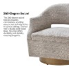 Eva Transition Upholstered Swivel Chair With Flared Arms | ARTFUL LIVING DESIGN - 4 of 4