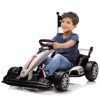 Jojoka 24V Drift Go Kart for Kids, Electric Ride on Car with Adjustable Seat & Two Motors, 7.5MPH Drifting Racing Toy - 2 of 4