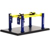 Adjustable Four-Post Lift "Michelin" Blue and Bright Yellow "Four-Post Lifts" Series 3 1/64 Diecast Model by Greenlight - 2 of 3