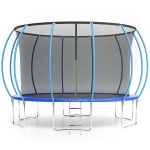 GustoWave Trampoline 16FT with Enclosure & Ladder, ASTM Approved Heavy-Duty Outdoor Recreational Trampoline for Kids Adults - 1 of 4