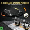 Heavy-Duty Steel Car Wheel Dolly Set of 2/4 4000lbs/8000LBS Capacity Anti-Skid Tire Skates with 360° Swivel Casters - 2 of 4