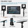 Paaaawaters Studio Monitor Stands Pair Heavy Duty Desk Clamp Speaker Stands with Adjustable Tilt Angle Tray of 0-12 ° - 2 of 4