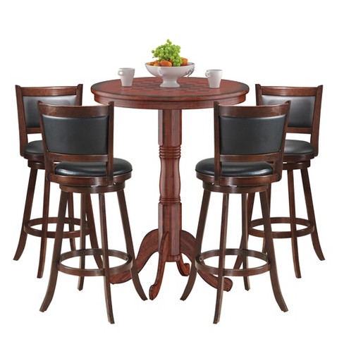 Tall chair best sale and table set