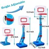 Adjustable Kids Basketball Hoop Portable Indoor Outdoor Poolside Toy for Toddlers Boys Girls - 2 of 4