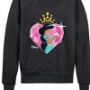 Women's - Disney Princess - Jasmine Heart Lightweight French Terry Wide Neck Long Sleeve Shirt - 2 of 4