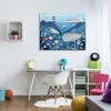 Stupell Industries Underwater Wildlife Kid's Illustration Shark Whale Boat Canvas Wall Art - 2 of 4