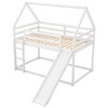 YOOCOZZ Twin Size Bunk House Bed with Slide and Ladder - 2 of 4
