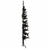 Artificial Half Christmas Tree Black PVC, Steel Slim - 4 of 4