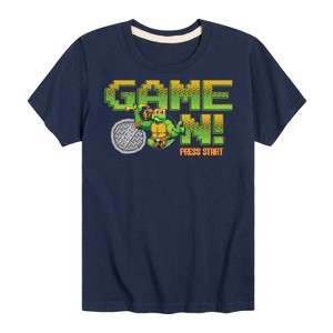 Boys' - Teenage Mutant Ninja Turtles - Game On Mike Short Sleeve Graphic T-Shirt - 1 of 4