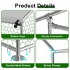 XBRIGH Large Metal Chicken Coop Walk-in Poultry Cage Chicken Run Pen Duck House with Waterproof and Anti-Ultraviolet for Outdoor Farm Use Spire Roof - 4 of 4