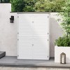 Outdoor Storage Cabinet,Waterproof Outdoor Shed with Floor,Resin Weather Resistant Tools Storage House Shed for Garden Backyard, Easy Assembly,White - 3 of 4