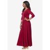 Jessica London Women's Plus Size Double-V Maxi Dress - 4 of 4