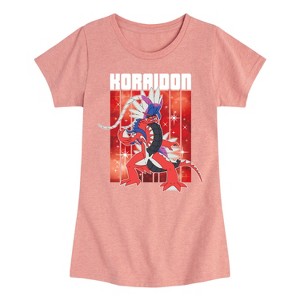 Girls' - Pokémon - Koraidon Legend Fitted Short Sleeve Graphic T-Shirt - 1 of 4