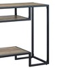 Idella 48" Console Tables Rustic Oak and Black - Acme Furniture: Fixed Shelf, Metal Frame, No Assembly Required - 4 of 4