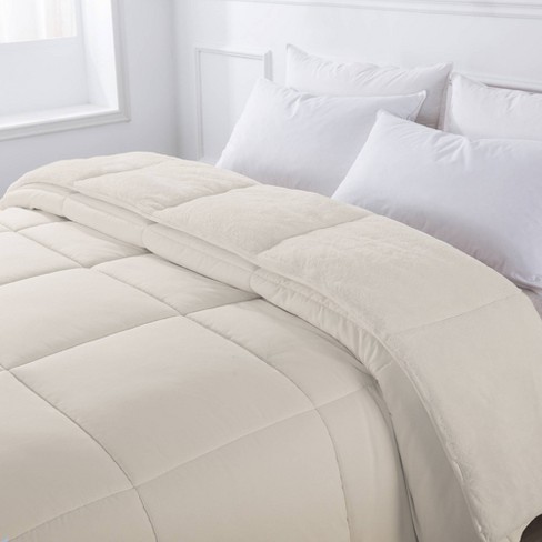 Twin Reversible Cozy Down Alternative Comforter Cream - St. James Home ...