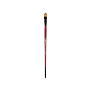Creative Mark Ebony Splendor Short-Handled Synthetic Sable Paint Brush, Filberts, Teijin Multi-Filament Hair, Handcrafted Synthetic Paint Brushes for - 1 of 4