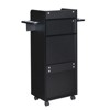 Karl Home Beauty Storage Trolley Salon Cart Black - 3 of 4