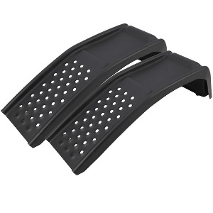 8 in Lift Solid Steel Car Ramp 8000 LBS Capacity, 2000 LBS Per Ramps, Heavy Duty Truck Ramps for Car Repair or Vehicle Maintenance, 2 Pack Car Ramps - 1 of 4