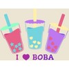 I Love Boba Adult Crew Neck Short Sleee Tee - 2 of 2