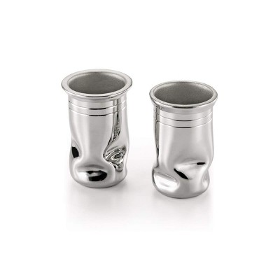 Royal Selangor Hand Finished Mallea Collection Pewter Shot Glass Pair Gift