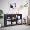 Farmhouse  Cube Bookshelf, Wood Display Cabinet Book Shelves for Bedroom,Living Room,Office - 3 of 4