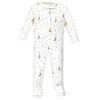 Hudson Baby Baby Cotton Zipper Sleep and Play 3pk, Navy Stars Moons - image 2 of 4