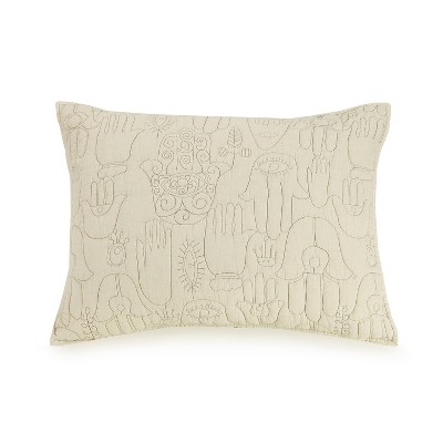 Jungalow Khaki Hamsa Hand Full/Queen Quilt Set