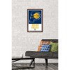 Trends International NBA Indiana Pacers - Logo 21 Framed Wall Poster Prints - 2 of 4