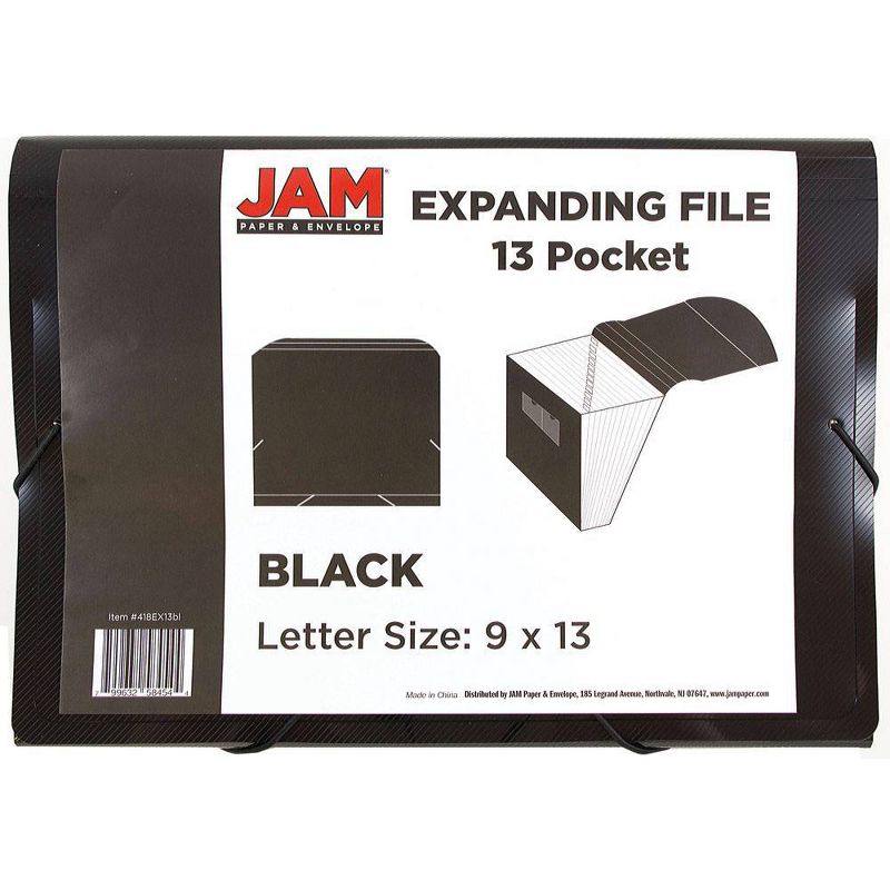 JAM Paper 9" x 13" Plastic Expanding File Folder 13 Pocket - Letter Size, 3 of 5