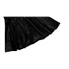 Women's Vintage Velvet Skater Skirt - Stretchy Flared Mini A-Line Skirt Black-series 2 - 4 of 4