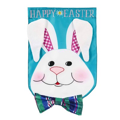 Bunny Head House Applique Flag