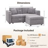 Gymojoy 71"/99.3"/118.1" Loveseat Cloud Sofa Modular Sectional Couch with Deep Seat for Living Room - 2 of 4