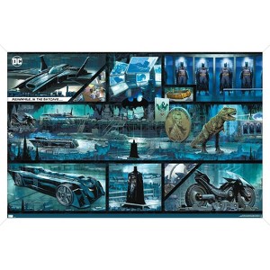 Trends International DC Comics Batman - The Batcave Framed Wall Poster Prints - 1 of 4