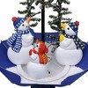 vidaXL 2ft Blue Artificial PVC Christmas Tree with Snowfall Effect, Integrated Festive Lights - 4 of 4
