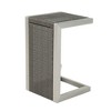 Cape Coral 3pc Mesh Patio Chaise Lounge Set with Wicker Side Table - Gray - Christopher Knight Home - 3 of 4