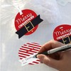 Big Dot of Happiness Jolly Santa Claus - Christmas Party Clear Goodie Favor Bags - Treat Bags With Tags - Set of 12 - 3 of 4