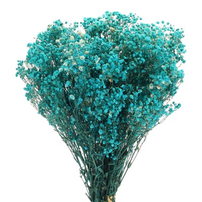 Unique Bargains Natural Dried Baby's Breath Flowers Branches for Wedding Party Decoration Blue 2 Pcs