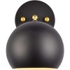 Elegant Lighting Othello 1 light black and brass wall sconce - image 3 of 4