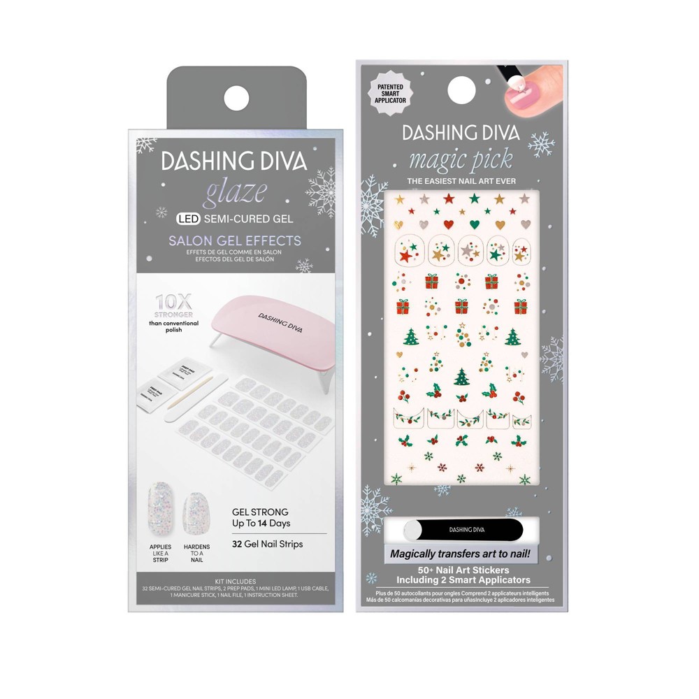 Dashing Diva Glaze Starter Nail Art Gummy Bear + Magic Pick Nail Art - Under the Tree - 32ct -  92556846