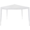 vidaXL Party Tent White Polyethylene roof and steel frame 9.8x13.1 ft - 3 of 4