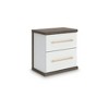 Signature Design by Ashley Nendalane 2-Drawer Nightstand with USB port, Brown/White - 4 of 4